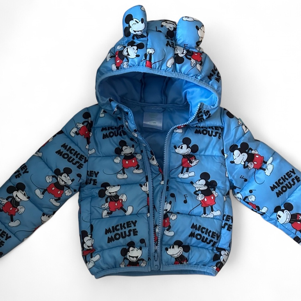 Disney Baby Light Blue Mickey Mouse Jacket 12-18 mths